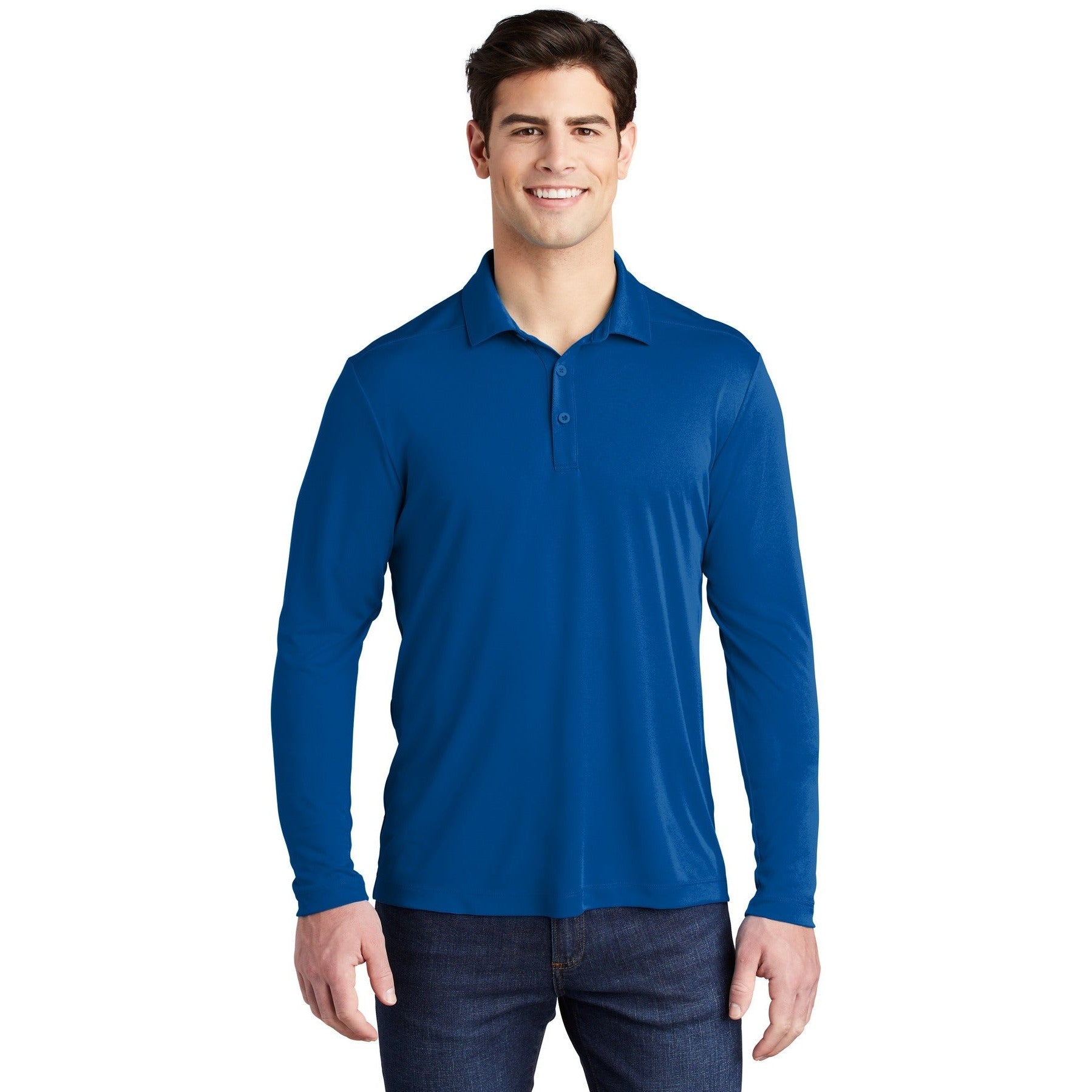 Sport-Tek-Sport-Tek ® Posi-UV® Pro Long Sleeve Polo. ST520LS-MedTech-8